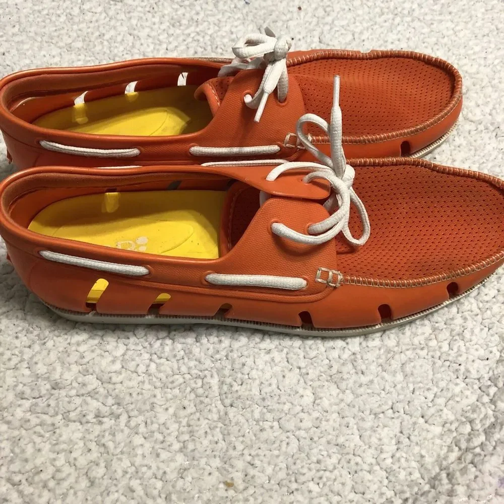 Five Flops Water Beach Boat Shoes Men's size 8-9 ‎ Orange